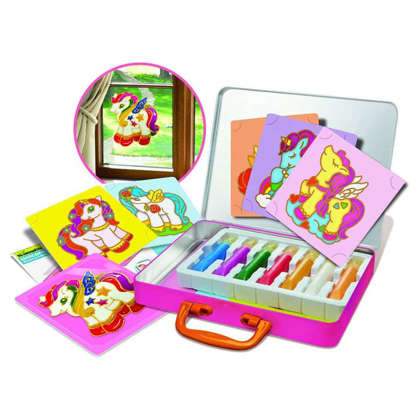 4M Thinking Kits - Unicorn Window Paints Creative Activity Kit For Kids