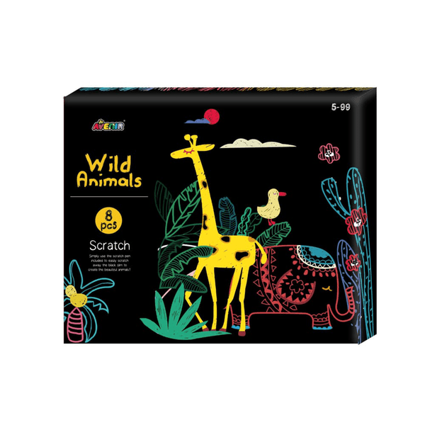 4M Wild Animals Scratch Box