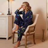 Cyberjammies Fruit Print Pyjama Bottoms In Midnight