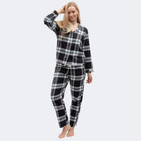 Cyberjammies Brushed Check Pyjama Bottoms In Black