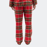 Cyberjammies Merry & Bright Brushed Check Pyjama Bottoms In Red