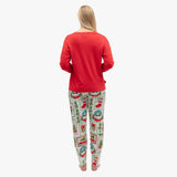 Cyberjammies Ribbed Long Sleeve Jersey Pyjama Top In Red