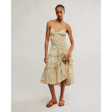 Free People Adriel Floral Print Cami Dress In Ivory