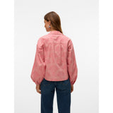 Vero Moda AWARE VMPAMMI LS V-NECK TOP VMA In Tea Rose