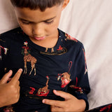 Chelsea Peers Kids Christmas Giraffe Print Long Pyjama Set