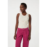 Fabienne Chapot Tanja Jersey Embro Tank In Cosy White