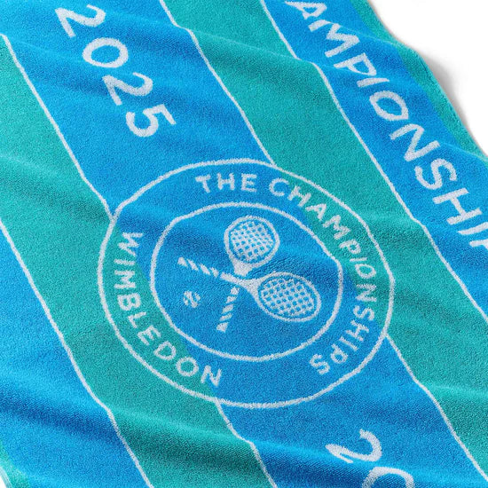 Christy Wimbledon Championship Towel 2025 in Aqua/ Sky