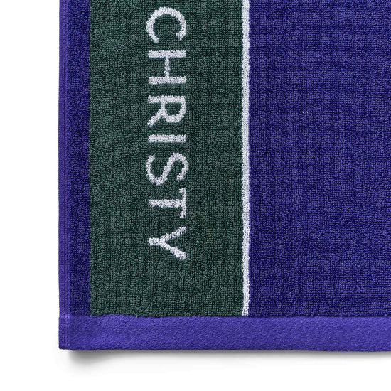 Christy Wimbledon Championship Towel 2025 in Green/Purple