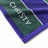 Christy Wimbledon Championship Towel 2025 in Green/Purple