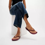 FitFlop IQUSHION Ergonomic Flip-Flops In Merlot