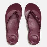 FitFlop IQUSHION Ergonomic Flip-Flops In Merlot