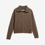 Barbour Lavensdale Quarter-Zip Jumper In Deep Camel