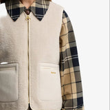 Barbour Bainford Teddy Liner In Ecru