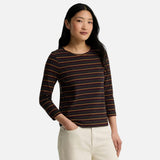 Barbour Wynn Striped T-Shirt In Shadow Classic Stripe