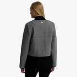 Barbour International Halina Gingham Cropped Jacket In Multi