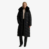 Barbour International Cyrus Longline Puffer Jacket In Black