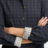 Barbour Ravenshill Boxy Shirt In Shadow Classic Tartan