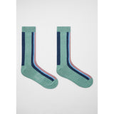 Paul Smith Cotton-Blend Vertical Stripe Socks In Mint Green
