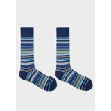 Paul Smith 'Signature Stripe' Socks In Blue