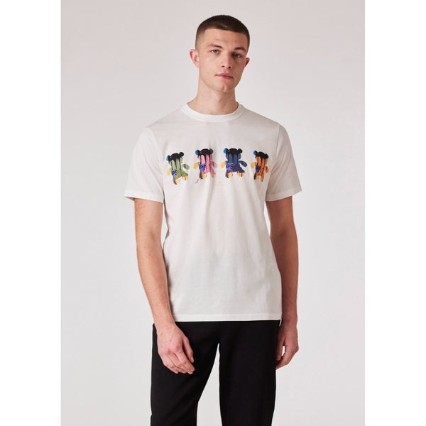Paul Smith Men's Teddy Bear' Print T-Shirt In White