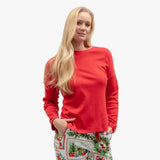Cyberjammies Ribbed Long Sleeve Jersey Pyjama Top In Red