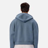 Industirie The Brixton Cropped Hoodie In Adriatic 26