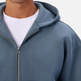 Industirie The Brixton Cropped Hoodie In Adriatic 26