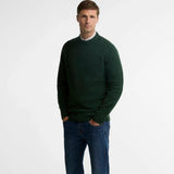 Barbour Newtown Crew Neck Jumper In Sage