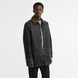 Barbour Icons Beaufort Waxed Jacket In Navy