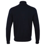 Paul Smith Zip Neck Bad Knitwear Zebra In Navy