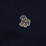Paul Smith Zip Neck Bad Knitwear Zebra In Navy