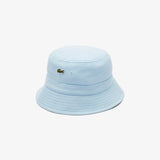 Lacoste Piqué Bucket Hat Unisex In Sky Blue