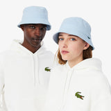 Lacoste Piqué Bucket Hat Unisex In Sky Blue