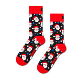 Happy Socks Santa & Star Sock In Black One Size