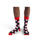 Happy Socks Santa & Star Sock In Black One Size