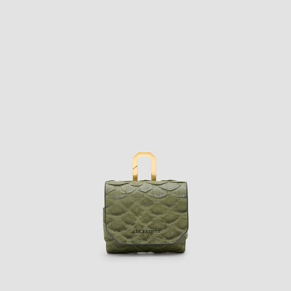 AllSaints AirPod Case In Military Green