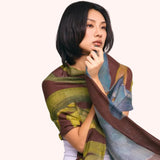 Powder Wool Scarf Iris