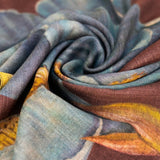 Powder Wool Scarf Iris