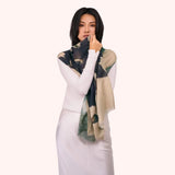Powder Wool Scarf In Midnight Orchid