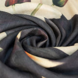 Powder Wool Scarf In Midnight Orchid