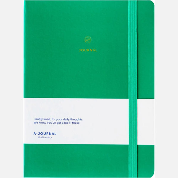 A-Journal Notebook In Emerald Green