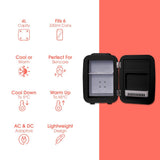 Abode Mini Fridge In Black, 4L
