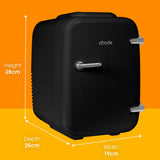 Abode Mini Fridge In Black, 4L