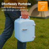 Abode Mini Fridge In Blue, 4L