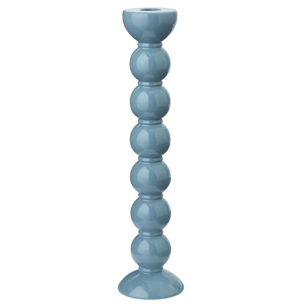 Addison Ross Extra Tall Bobbin Candlestick 33cm In Chambray