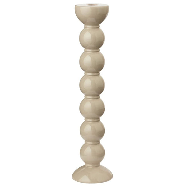 Addison Ross Extra Tall Bobbin Candlestick In Cappuccino, 33cm