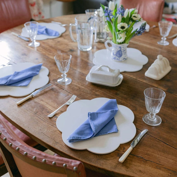 Addison Ross Lacquer Placemats, Set of 4 In White