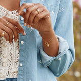 Alex Monroe Baby Bee Bracelet in Gold