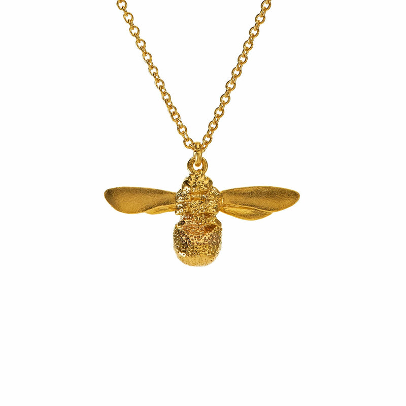 Alex Monroe Baby Bee Necklace in Gold