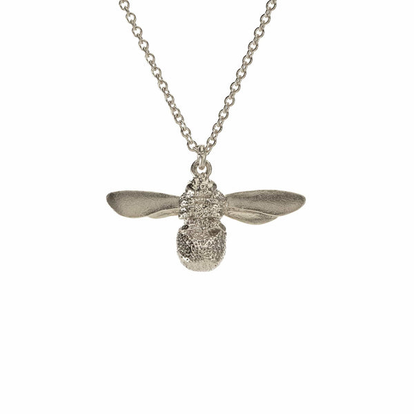 Alex Monroe Baby Bee Necklace in Silver